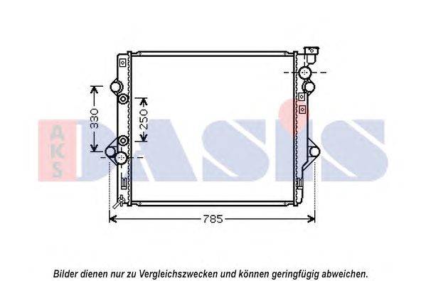 Радиатор, охлаждение двигателя AKS DASIS 210244N