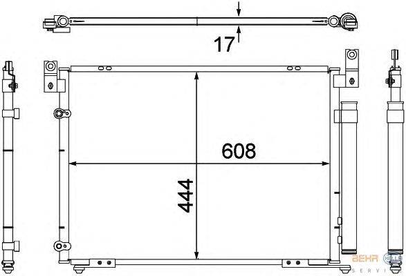 Конденсатор, кондиционер HELLA 8FC 351 304-421