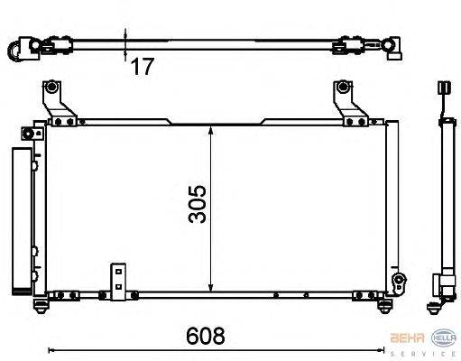 Конденсатор, кондиционер HELLA 8FC 351 310-761