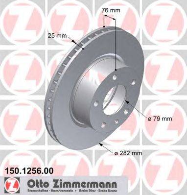 Тормозной диск ZIMMERMANN 150.1256.00