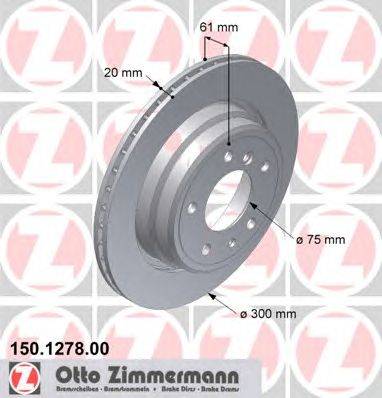 Тормозной диск ZIMMERMANN 150127800