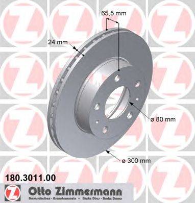Тормозной диск ZIMMERMANN 180.3011.00