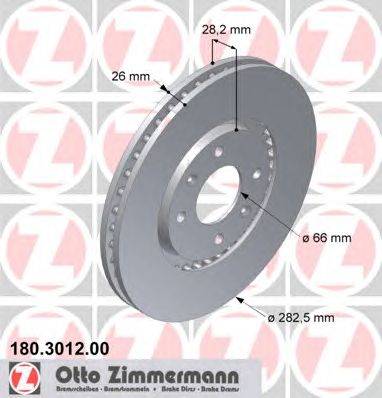 Тормозной диск ZIMMERMANN 180301200