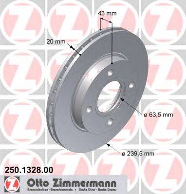 Тормозной диск ZIMMERMANN 250132800