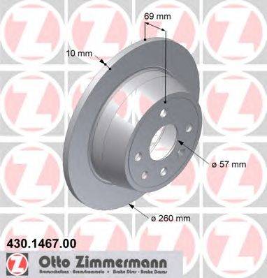 Тормозной диск ZIMMERMANN 430.1467.00