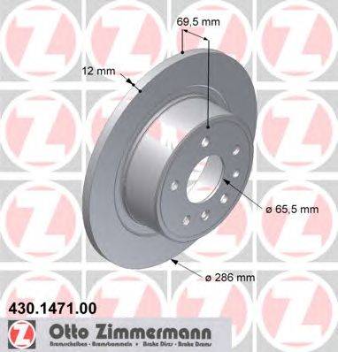 Тормозной диск ZIMMERMANN 430.1471.00