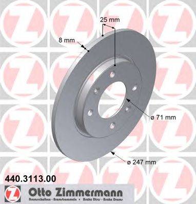Тормозной диск ZIMMERMANN 440311300