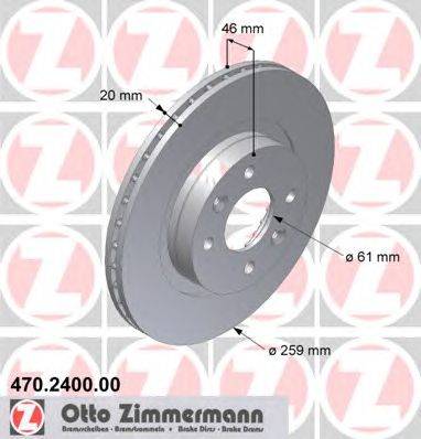 Тормозной диск ZIMMERMANN 470240000