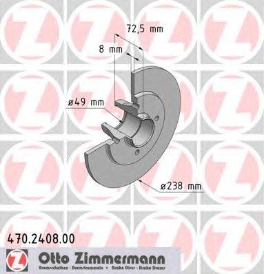 Тормозной диск ZIMMERMANN 470.2408.00