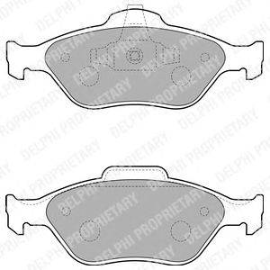 Комплект тормозных колодок, дисковый тормоз DELPHI 23604