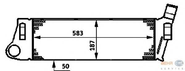 Интеркулер HELLA 8ML 376 719-031