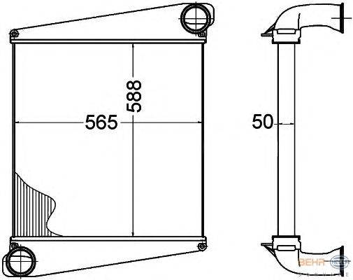 Интеркулер MAHLE FILTER IC236
