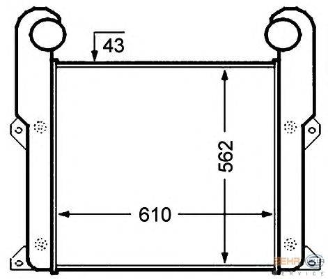 Интеркулер HELLA 8ML 376 776-671