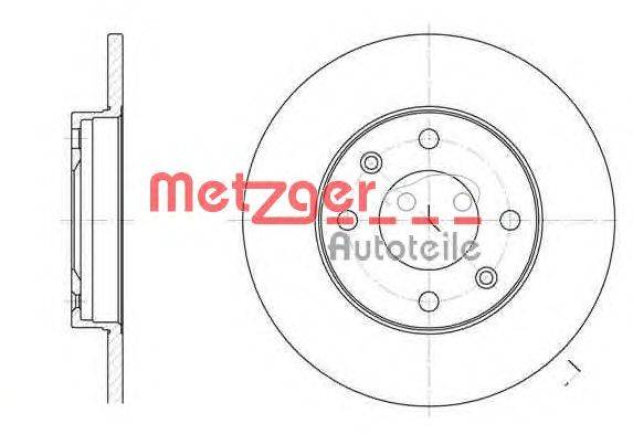 Тормозной диск METZGER 6130.00