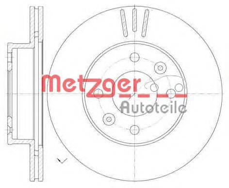 Тормозной диск METZGER 699010
