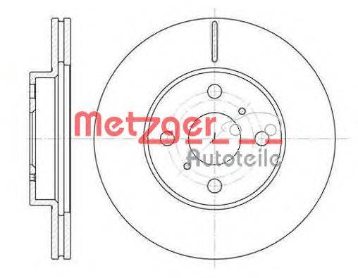 Тормозной диск METZGER 6635.10
