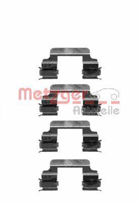 Комплектующие, колодки дискового тормоза METZGER 1091231