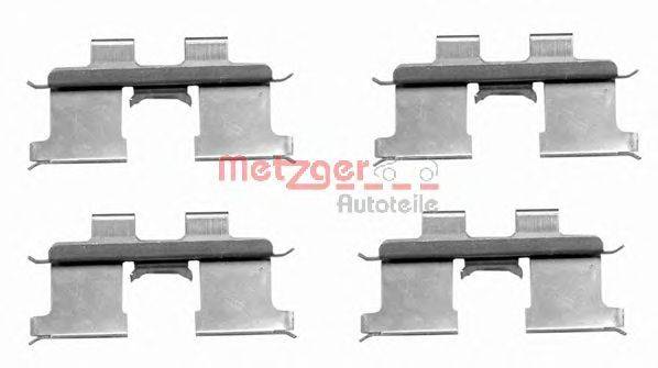 Комплектующие, колодки дискового тормоза METZGER 1091667