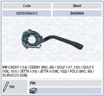 Выключатель на колонке рулевого управления MAGNETI MARELLI 000050084010