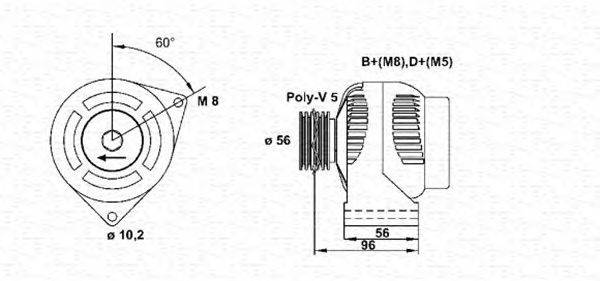 Генератор MAGNETI MARELLI 943346154010