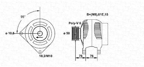 Генератор MAGNETI MARELLI 943355026010