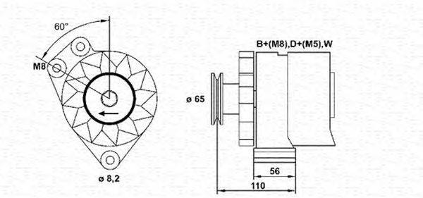 Генератор MAGNETI MARELLI 943356673010