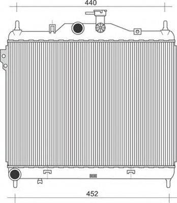 Радиатор, охлаждение двигателя MAGNETI MARELLI 350213935000