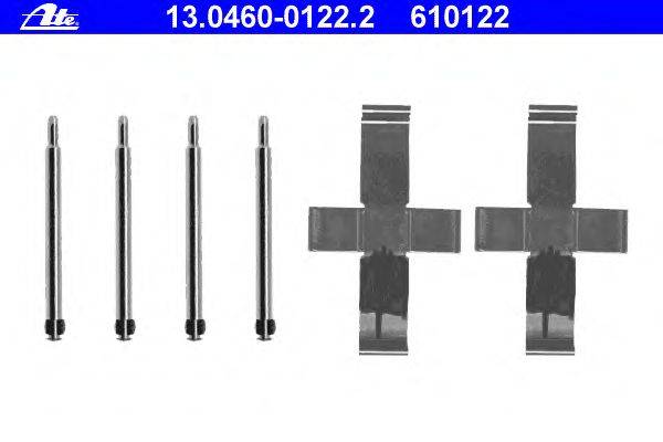 Комплектующие, колодки дискового тормоза ATE 13.0460-0122.2