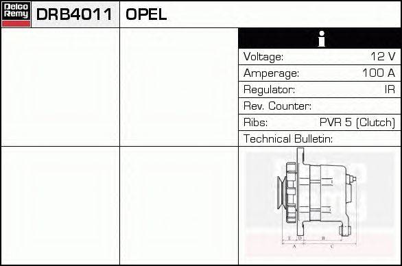 Генератор DELCO REMY DRB4011