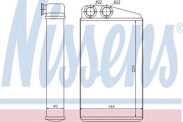 Теплообменник, отопление салона NISSENS 73249
