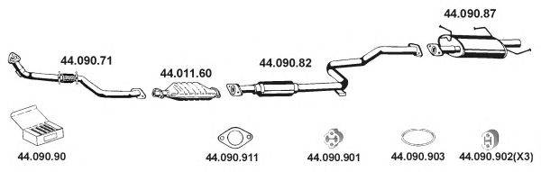 Система выпуска ОГ EBERSPÄCHER 442145