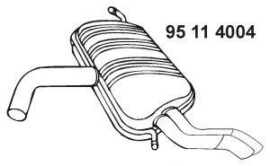Глушитель выхлопных газов конечный EBERSPÄCHER 95 11 4004
