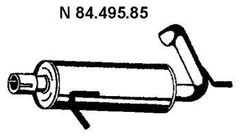 Глушитель выхлопных газов конечный EBERSPÄCHER 84.495.85