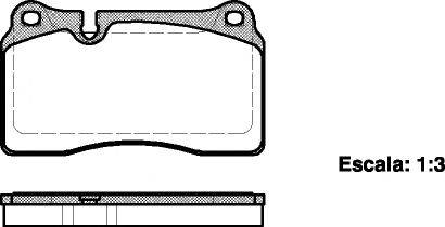 Комплект тормозных колодок, дисковый тормоз REMSA 24098