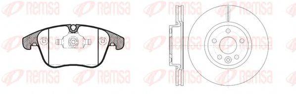 Комплект тормозов, дисковый тормозной механизм REMSA 81219.00