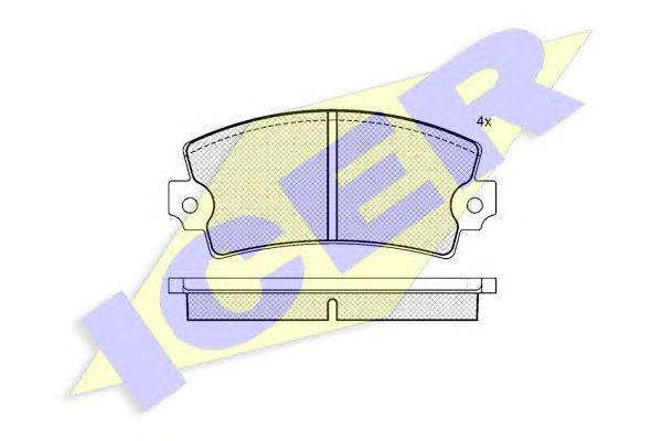 Комплект тормозных колодок, дисковый тормоз QH Benelux HP2162