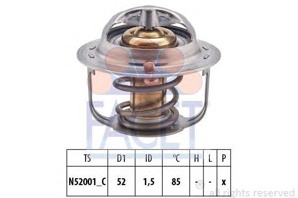 Термостат, охлаждающая жидкость FACET 7.8354