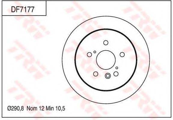 Тормозной диск TRW DF7177