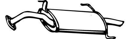 Глушитель выхлопных газов конечный WALKER 13329