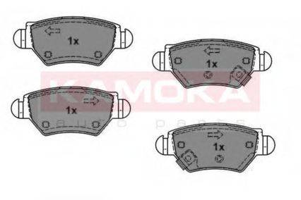 Комплект тормозных колодок, дисковый тормоз KAMOKA 1012588