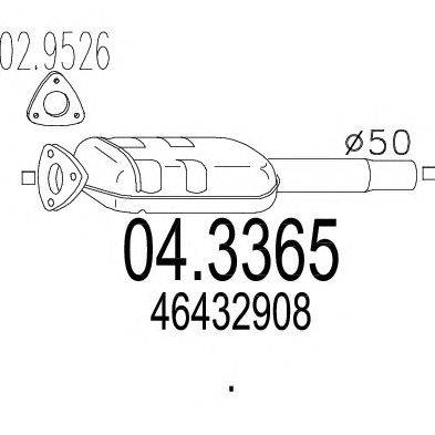 Катализатор MTS 04.3365