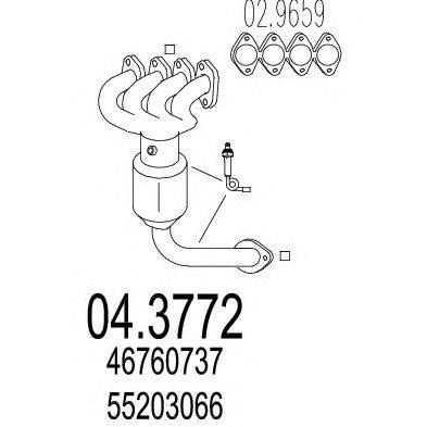 Катализатор MTS 04.3772