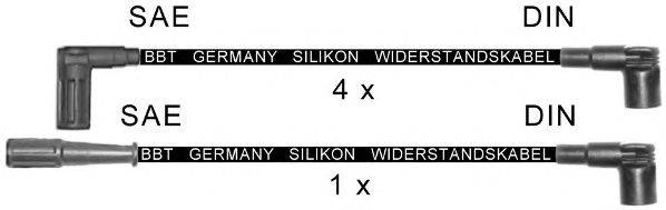 Комплект проводов зажигания BBT ZK1380