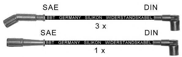 Комплект проводов зажигания BBT ZK1395