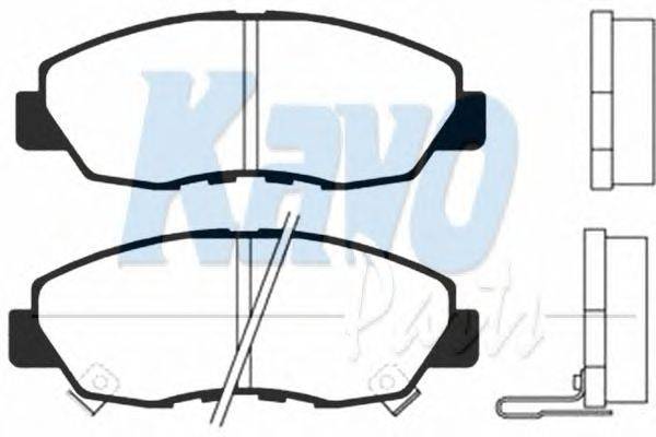 Комплект тормозных колодок, дисковый тормоз KAVO PARTS BP-2017