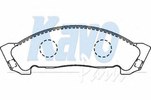 Комплект тормозных колодок, дисковый тормоз KAVO PARTS BP-3508