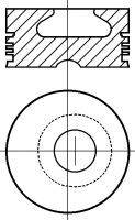 Поршень NÜRAL 87-322000-10