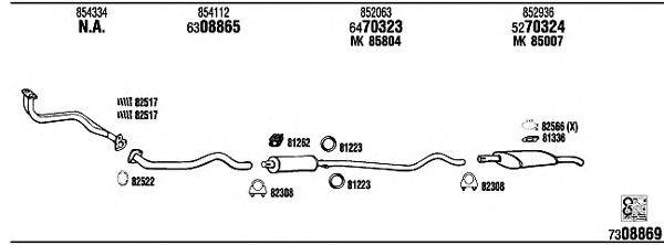 Система выпуска ОГ WALKER OP40108