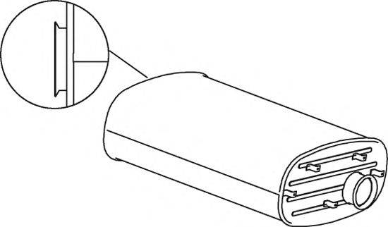 Средний / конечный глушитель ОГ DINEX 64368