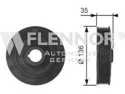 Ременный шкив, коленчатый вал FLENNOR FVD99550